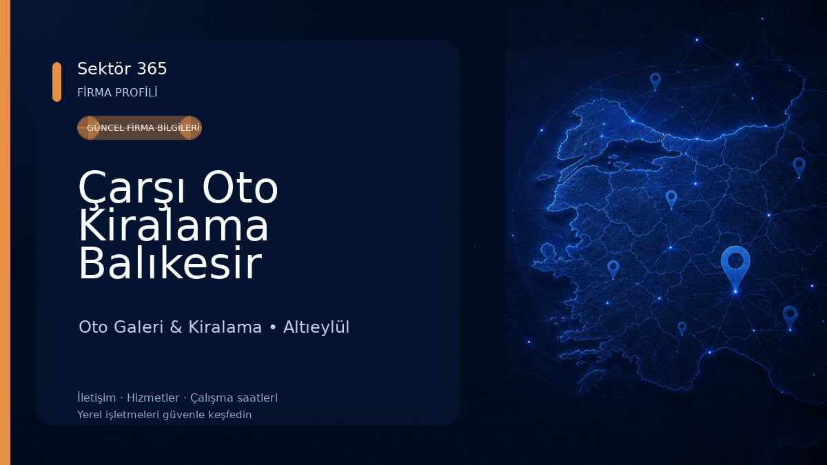 Çarşı Oto Kiralama Balıkesir