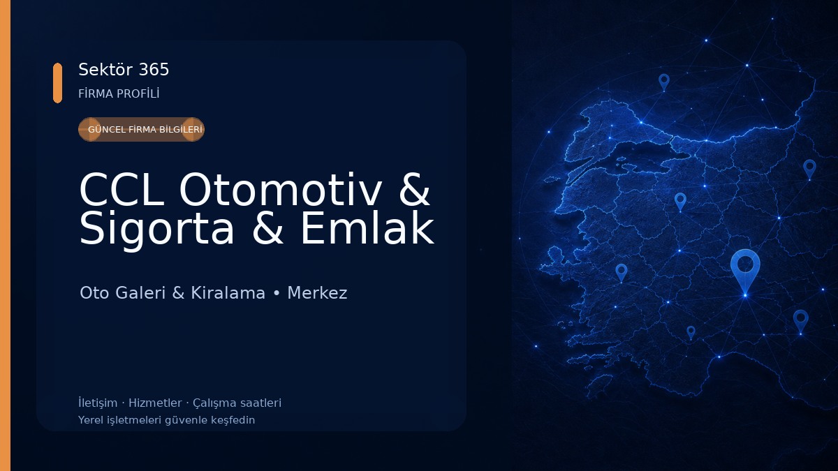 CCL Otomotiv & Sigorta & Emlak Oto Galeri & Kiralama