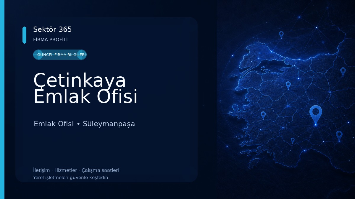 Çetinkaya Emlak Ofisi Emlak Ofisi