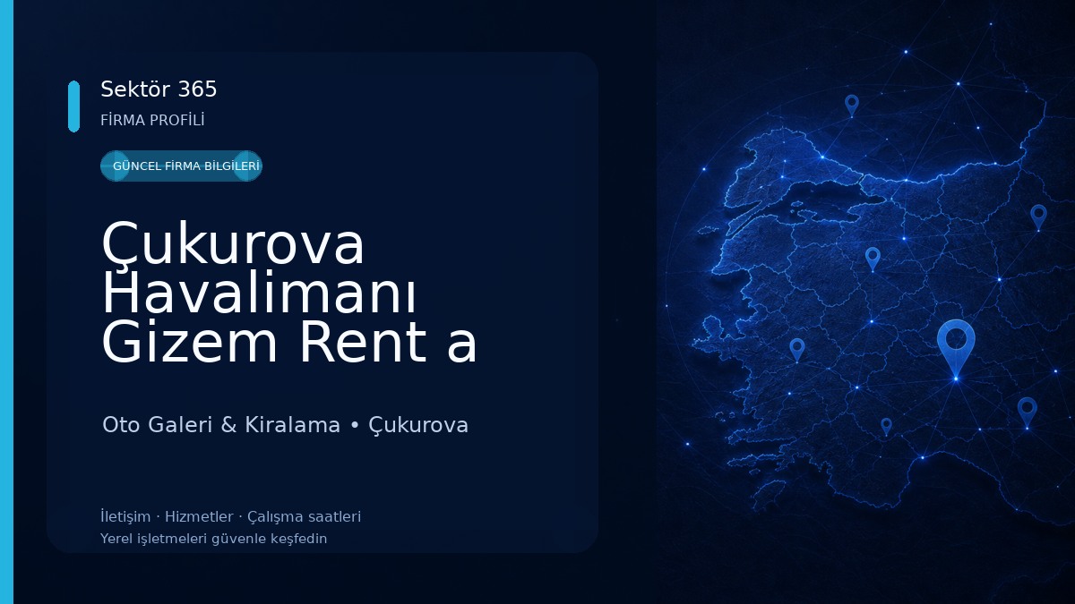 Çukurova Havalimanı Gizem Rent a Car Oto Galeri & Kiralama