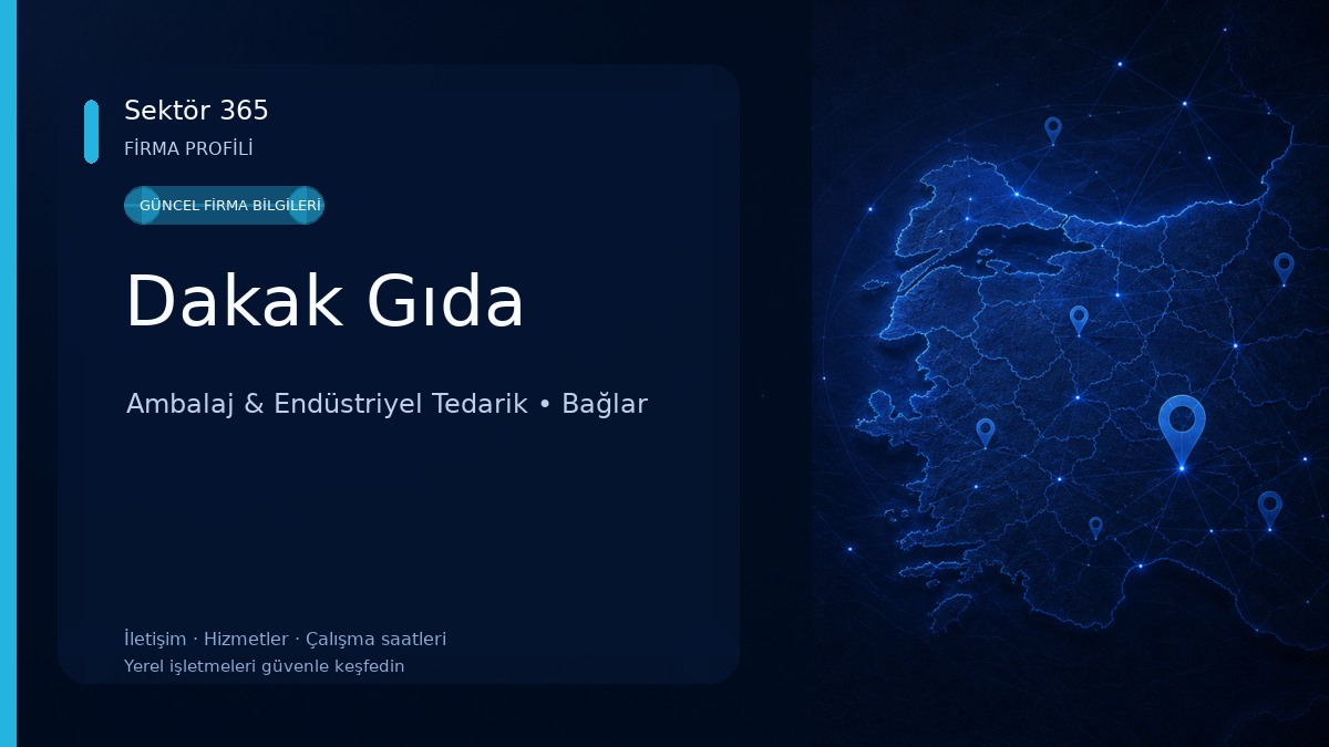 Dakak Gıda Ambalaj & Endüstriyel Tedarik