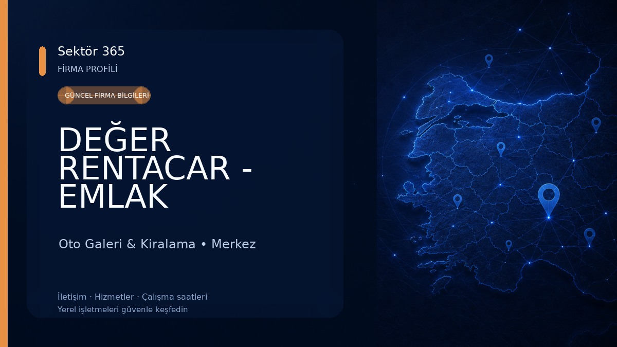 DEĞER RENTACAR - EMLAK 