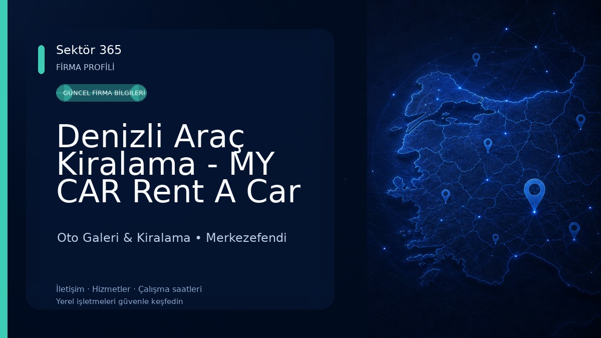 Denizli Araç Kiralama - MY CAR Rent A Car Denizli 
