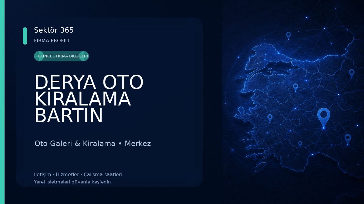 DERYA OTO KİRALAMA BARTIN Oto Galeri & Kiralama