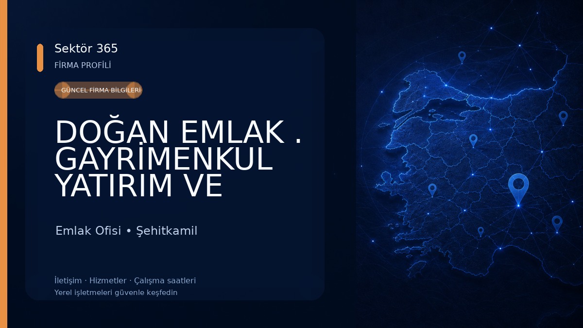 DOĞAN EMLAK . GAYRİMENKUL YATIRIM VE DANIŞMANLIK HİZMETLERİ