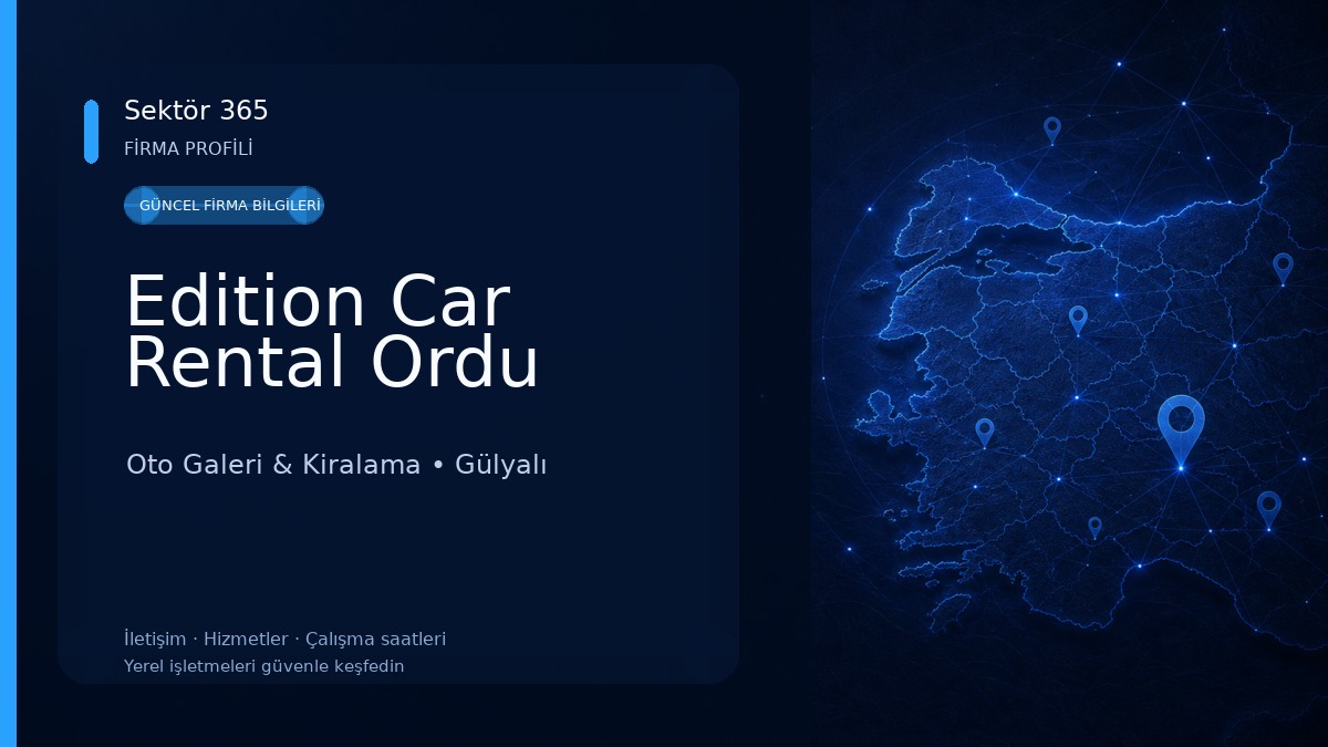 Edition Car Rental Ordu Oto Galeri & Kiralama