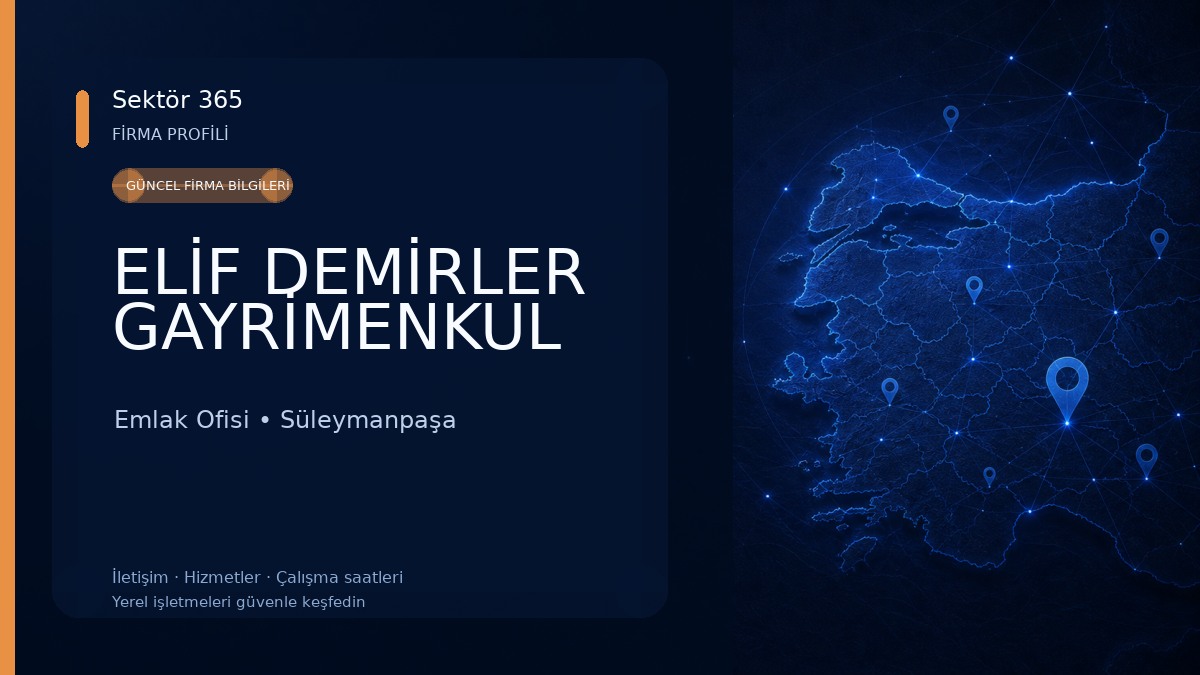 ELİF DEMİRLER GAYRİMENKUL Emlak Ofisi