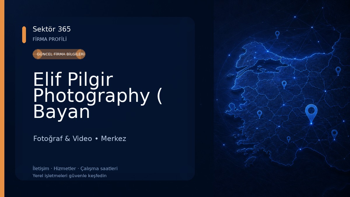 Elif Pilgir Photography ( Bayan Fotoğrafçı )