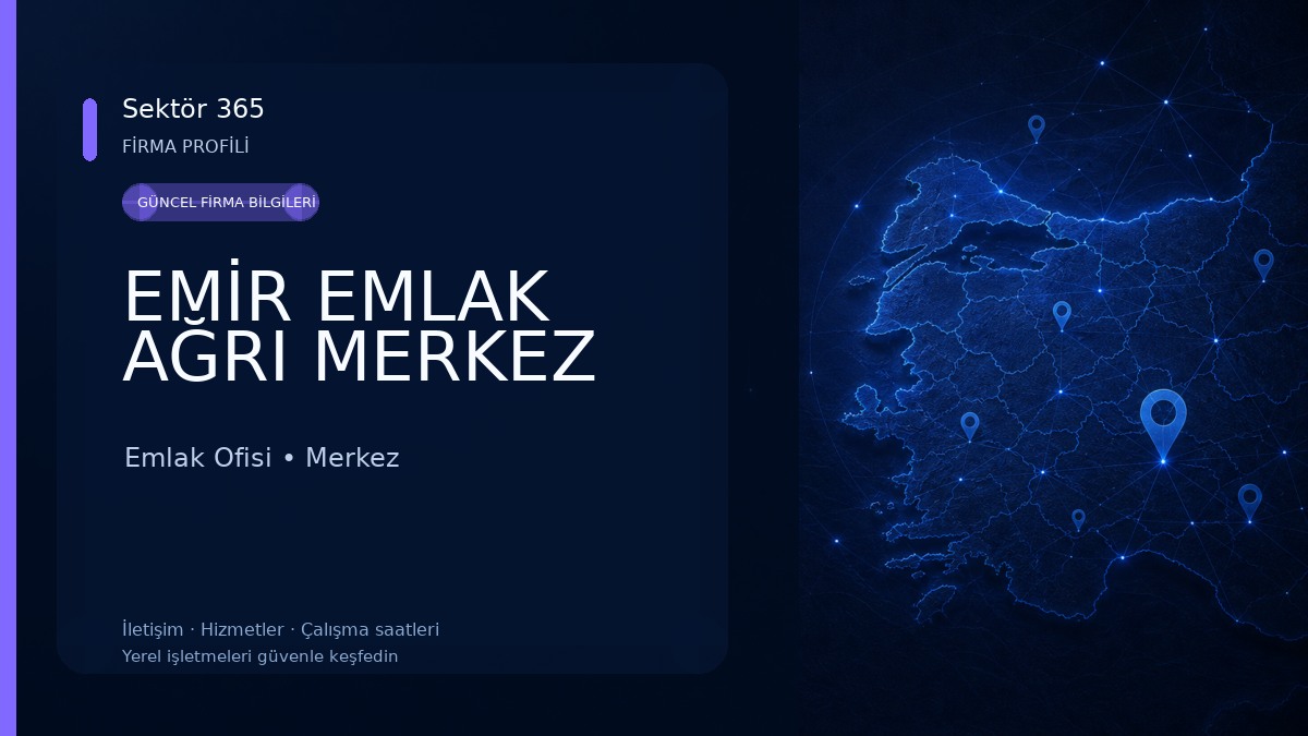 EMİR EMLAK AĞRI MERKEZ Emlak Ofisi