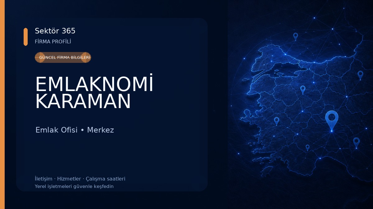 EMLAKNOMİ KARAMAN Emlak Ofisi