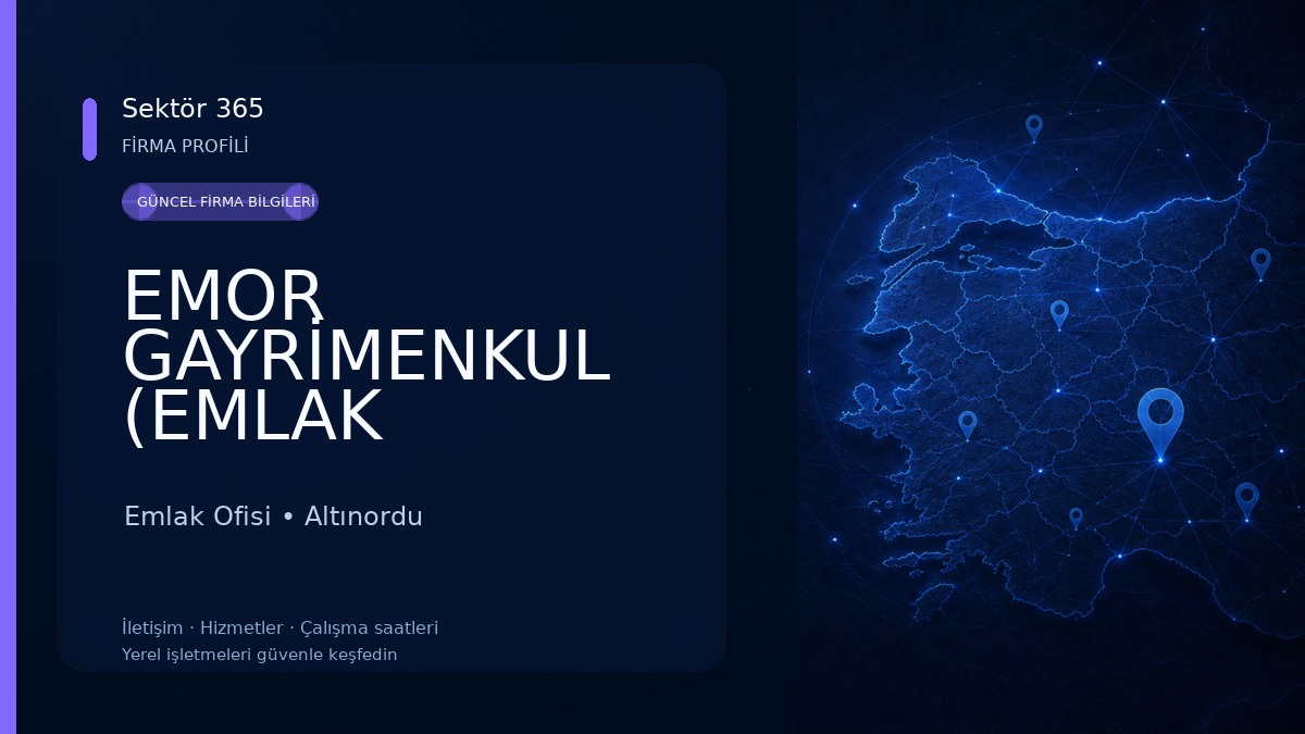 EMOR GAYRİMENKUL (EMLAK ORDUSU) Emlak Ofisi