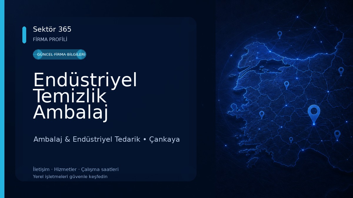 Endüstriyel Temizlik Ambalaj 