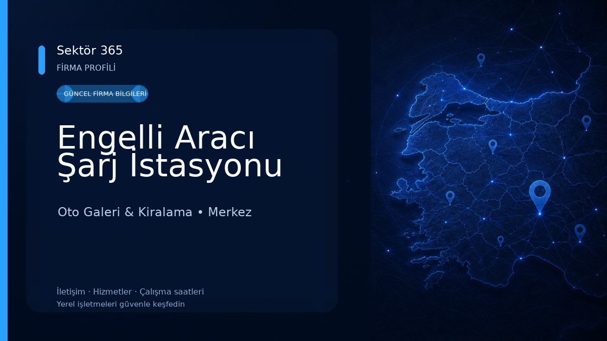 Engelli Aracı Şarj İstasyonu