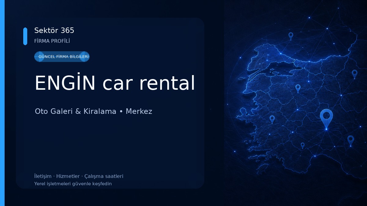 ENGİN car rental Oto Galeri & Kiralama