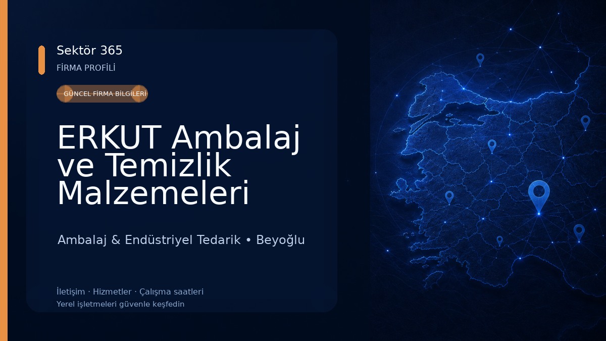 ERKUT Ambalaj ve Temizlik Malzemeleri Ambalaj & Endüstriyel Tedarik