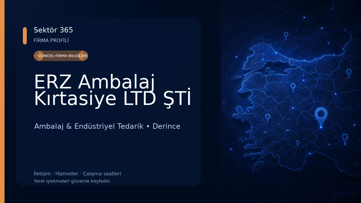 ERZ Ambalaj Kırtasiye LTD ŞTİ Ambalaj & Endüstriyel Tedarik