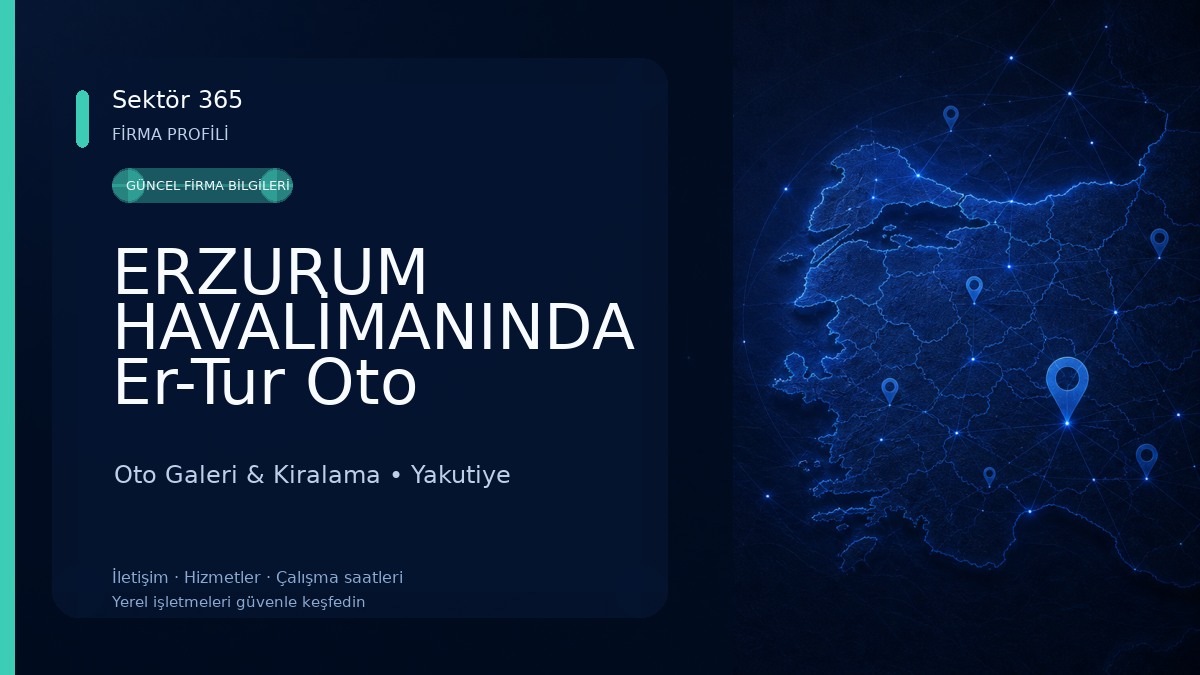 ERZURUM HAVALİMANINDA Er-Tur Oto Kiralama