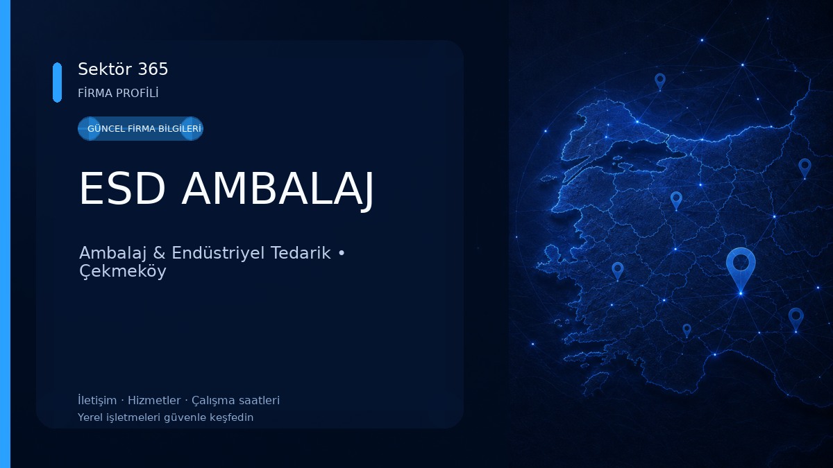 ESD AMBALAJ Ambalaj & Endüstriyel Tedarik