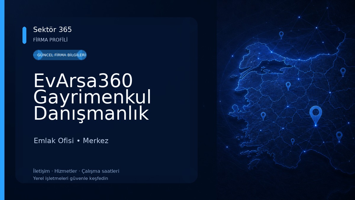 EvArsa360 Gayrimenkul Danışmanlık hizmetleri