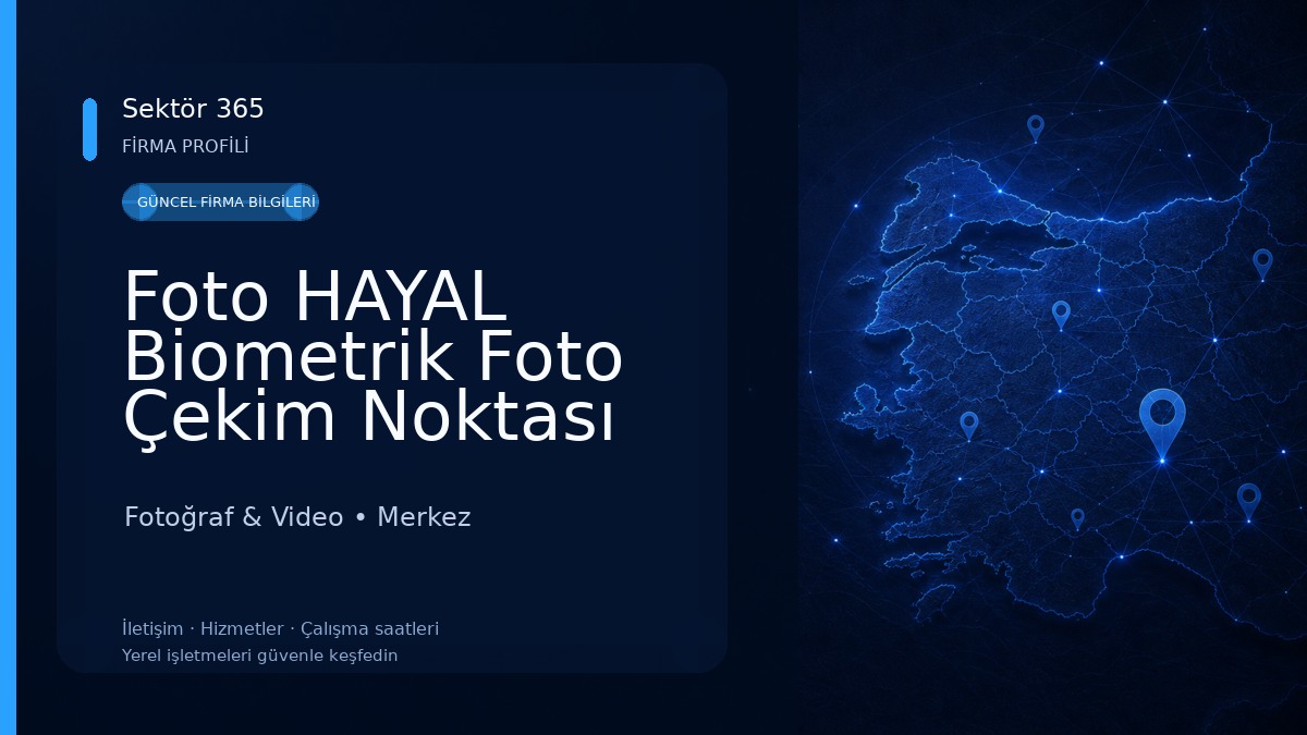 Foto HAYAL Biometrik Foto Çekim Noktası