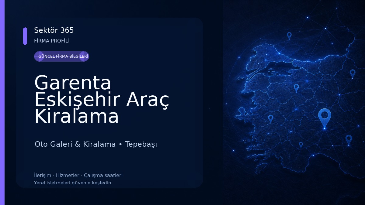 Garenta Eskişehir Araç Kiralama Oto Galeri & Kiralama