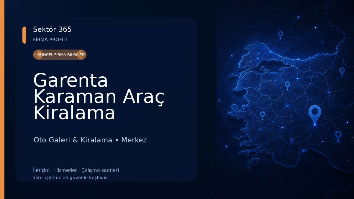Garenta Karaman Araç Kiralama