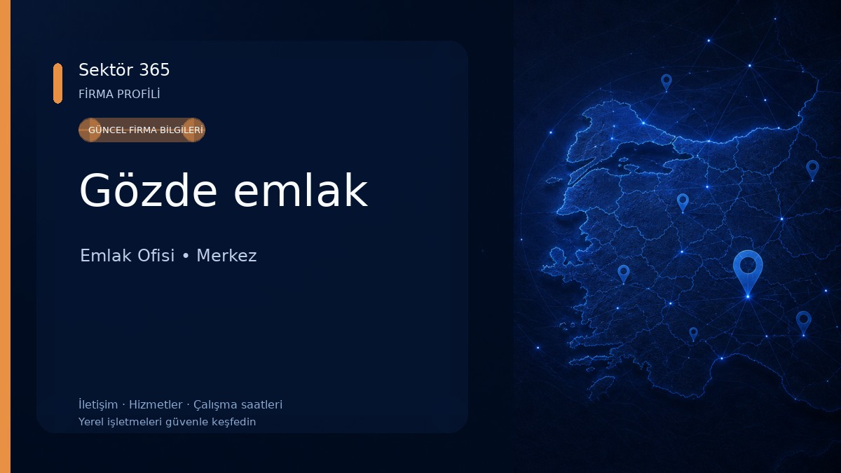Gözde emlak Emlak Ofisi