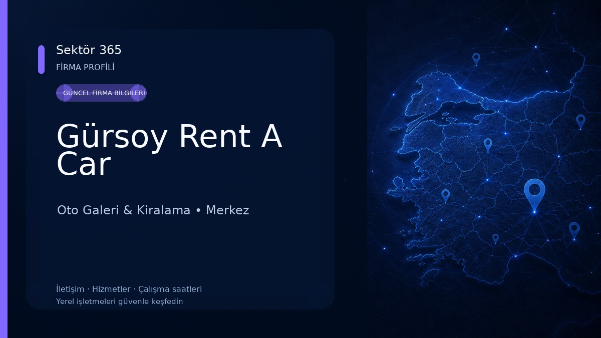 Gürsoy Rent A Car Oto Galeri & Kiralama