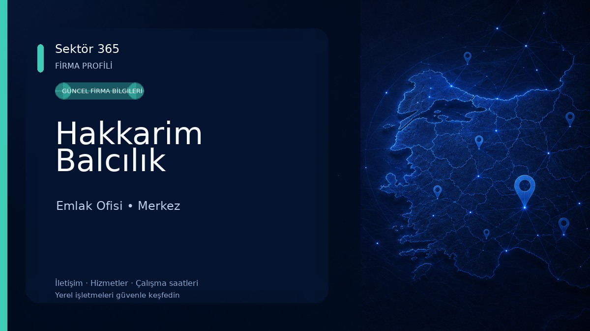 Hakkarim Balcılık Emlak Ofisi