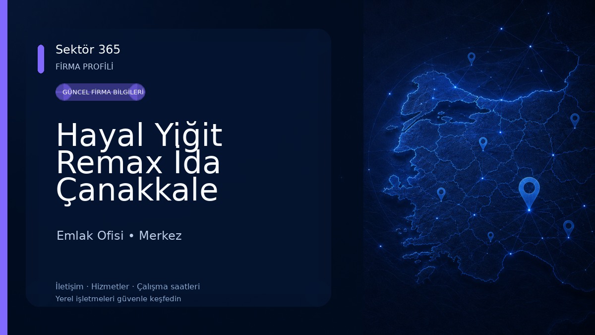 Hayal Yiğit Remax İda Çanakkale Emlak Danışmanı 