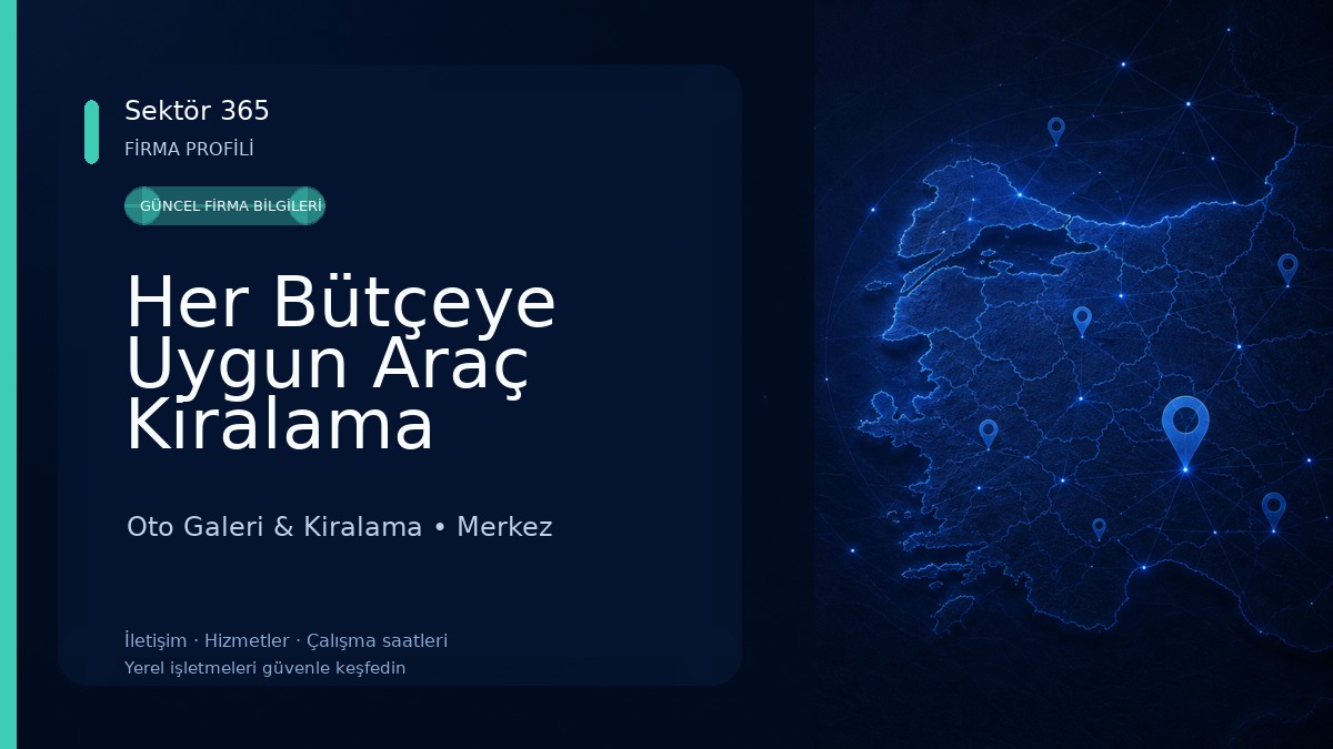 Her Bütçeye Uygun Araç Kiralama