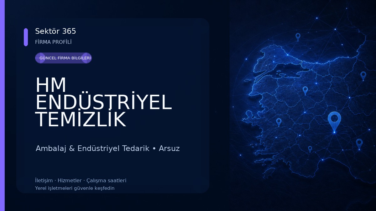 HM ENDÜSTRİYEL TEMİZLİK AMBALAJ KAĞIT SAN. LTD. ŞTİ. Ambalaj & Endüstriyel Tedarik