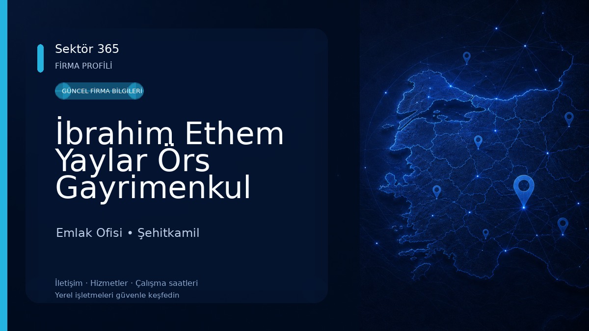 İbrahim Ethem Yaylar Örs Gayrimenkul