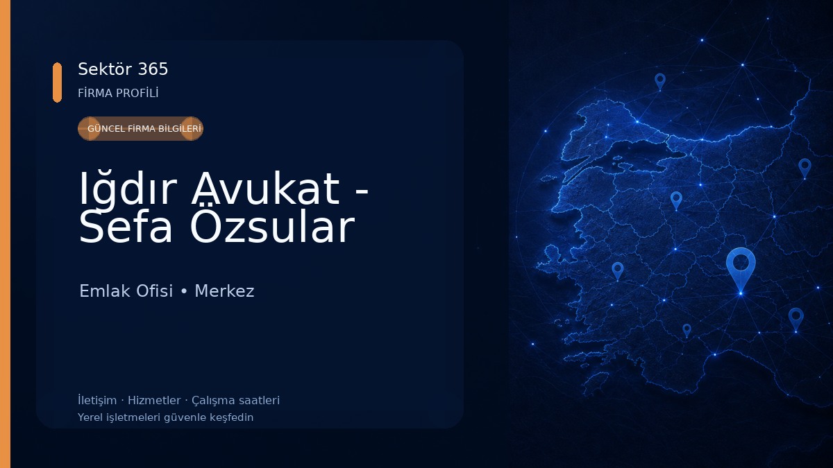 Iğdır Avukat - Sefa Özsular
