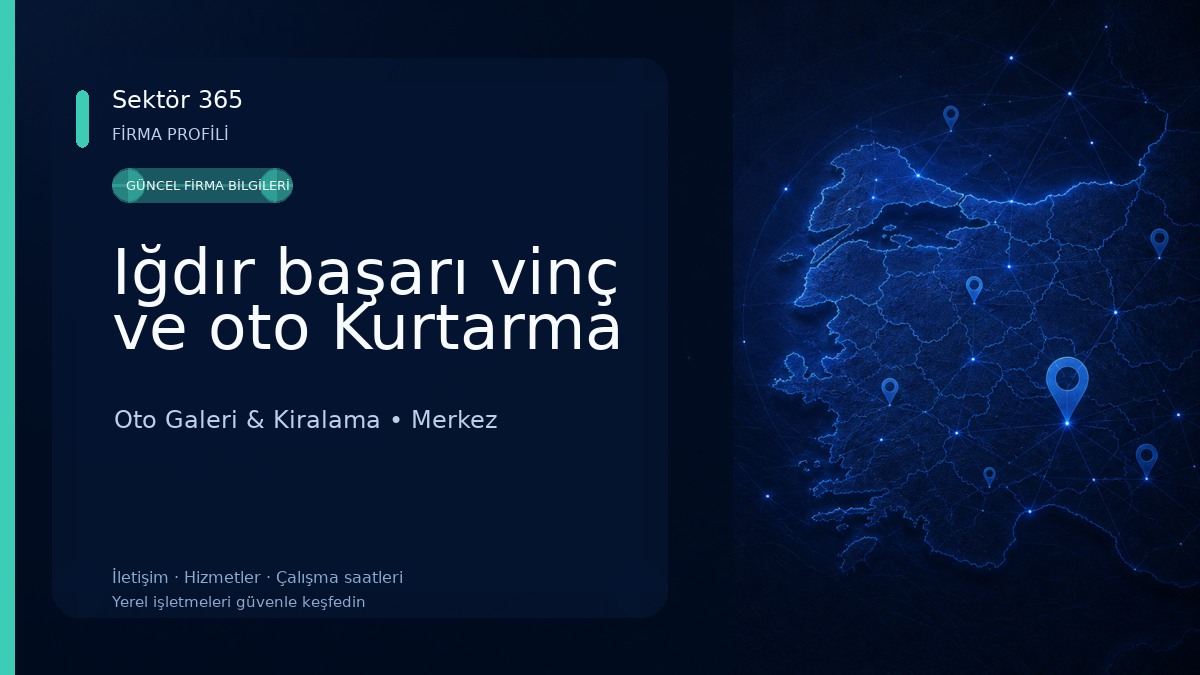 Iğdır başarı vinç ve oto Kurtarma