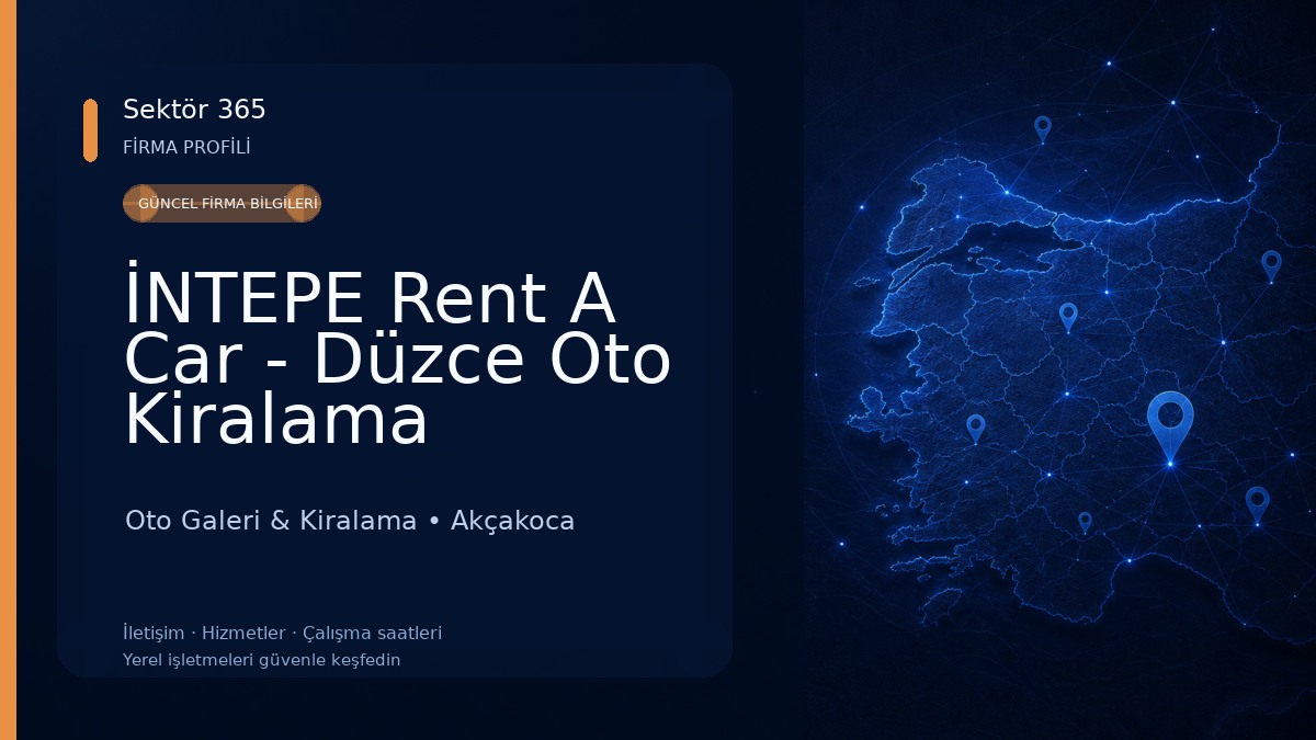 İNTEPE Rent A Car - Düzce Oto Kiralama 