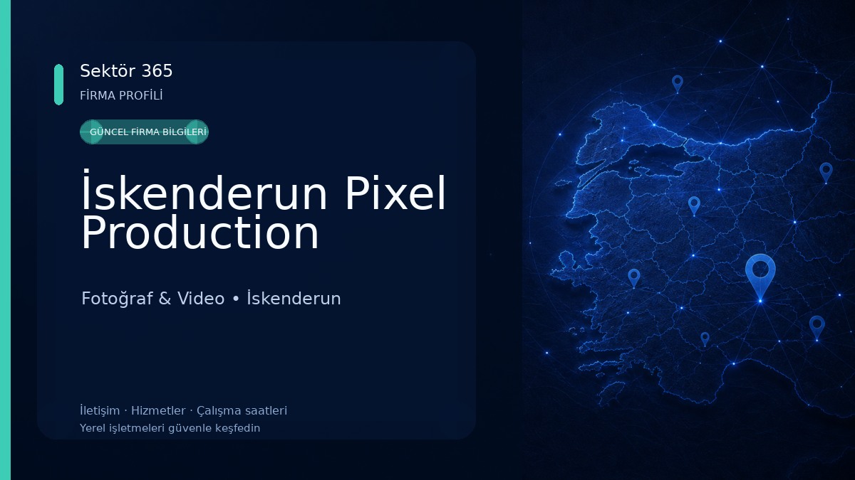İskenderun Pixel Production Fotoğraf & Video