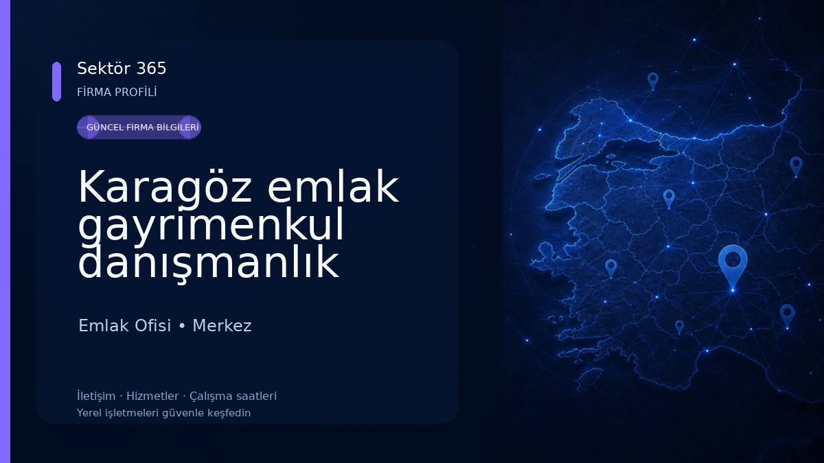 Karagöz emlak gayrimenkul danışmanlık