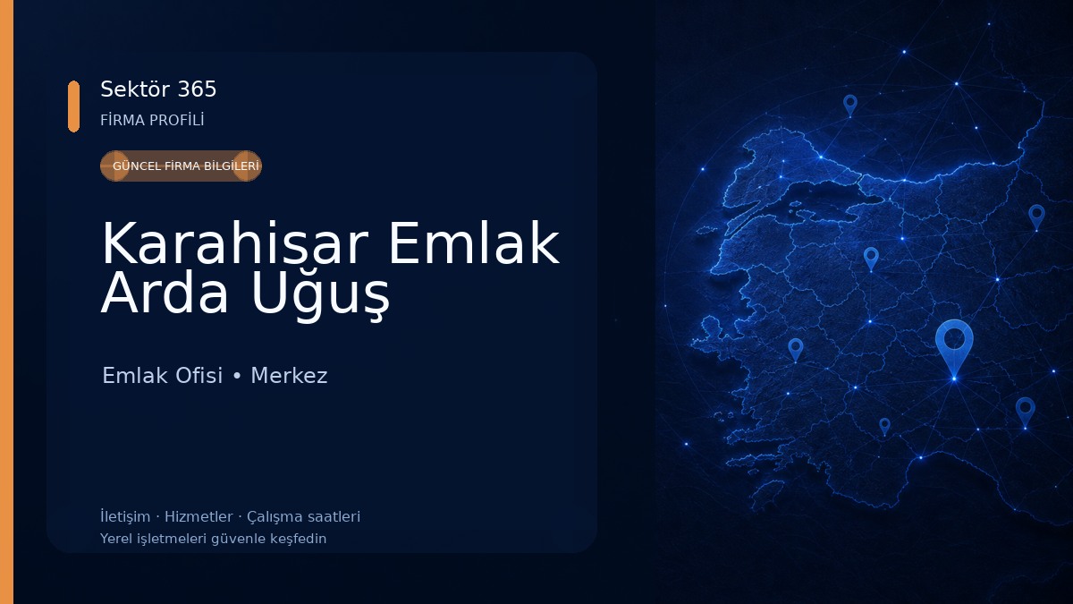 Karahisar Emlak Arda Uğuş