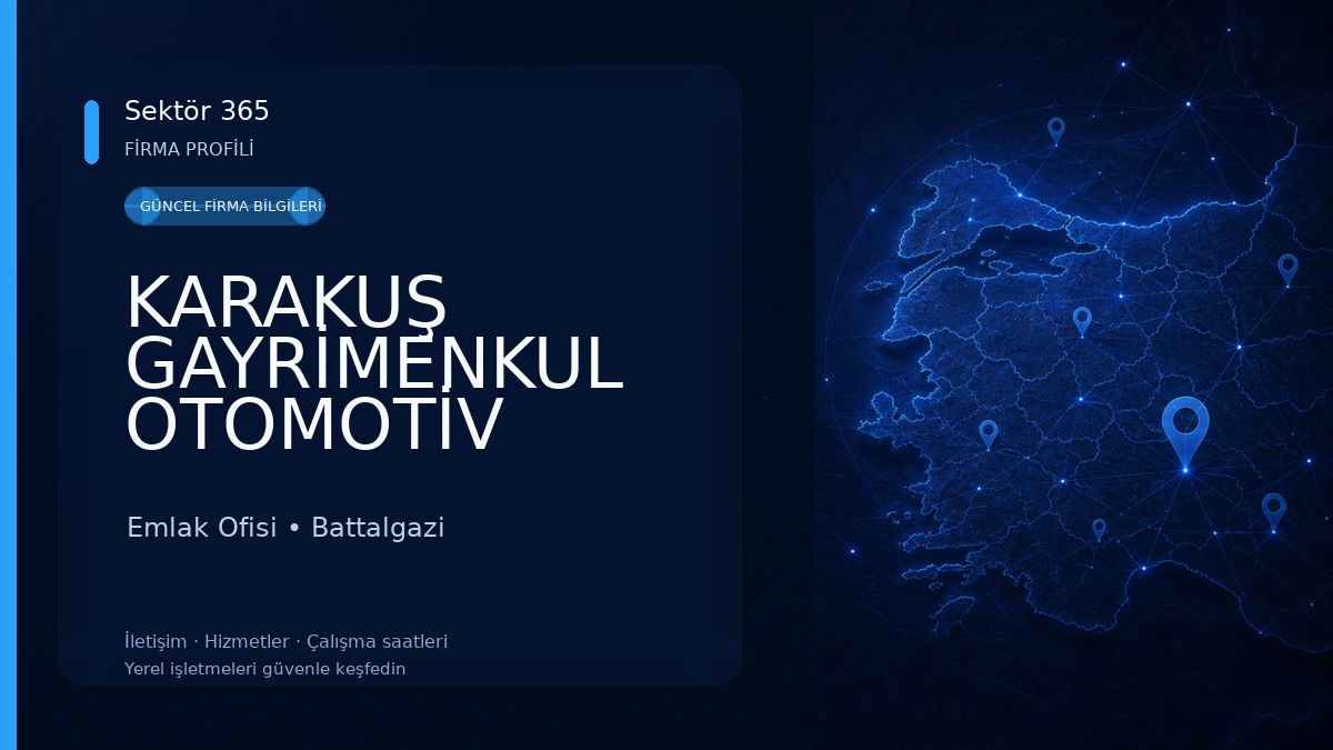 KARAKUŞ GAYRİMENKUL OTOMOTİV Emlak Ofisi