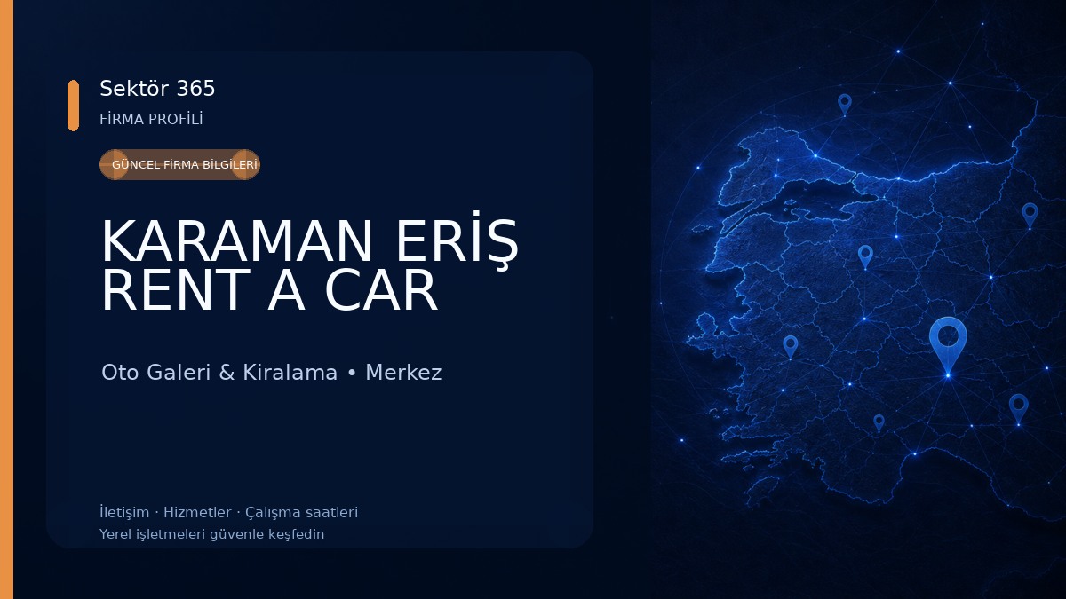 KARAMAN ERİŞ RENT A CAR Oto Galeri & Kiralama