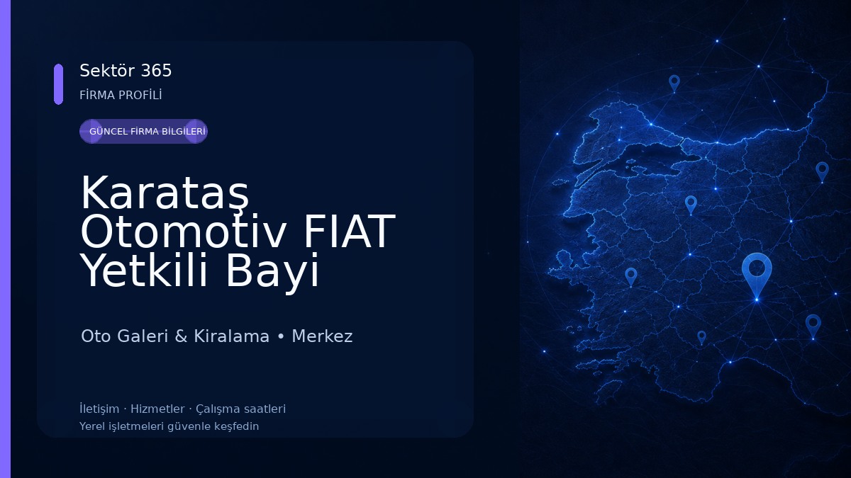 Karataş Otomotiv FIAT Yetkili Bayi