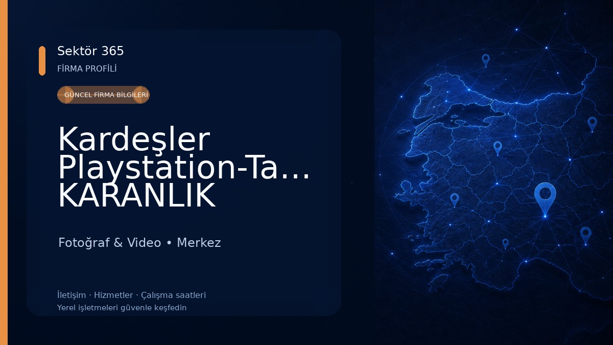 Kardeşler Playstation-Taner KARANLIK