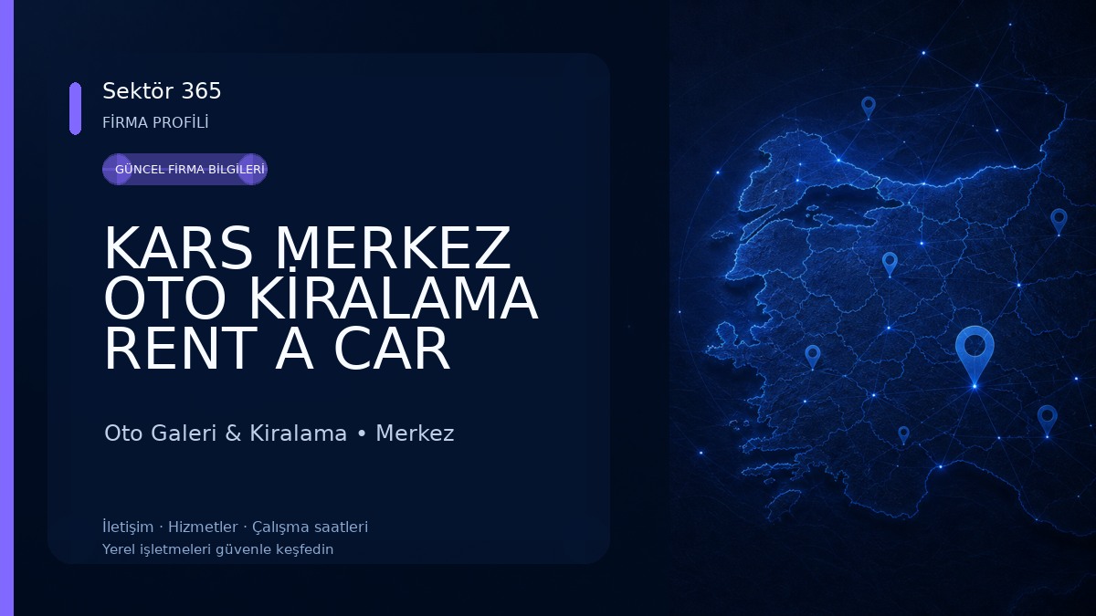 KARS MERKEZ OTO KİRALAMA RENT A CAR