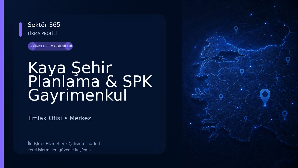 Kaya Şehir Planlama & SPK Gayrimenkul Değerleme