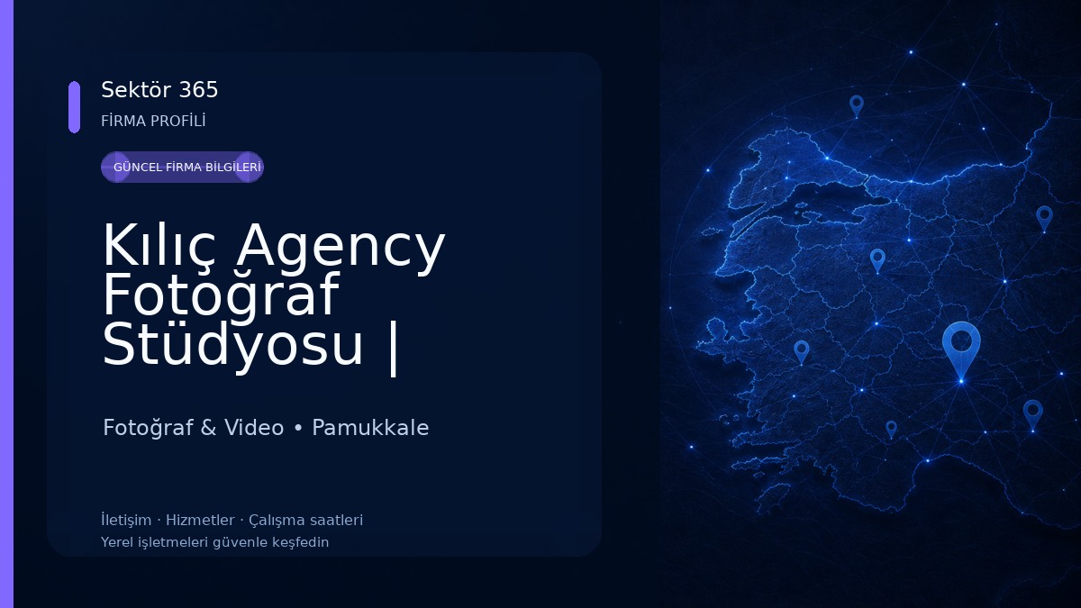Kılıç Agency Fotoğraf Stüdyosu | Biyometrik & Vesikalık 