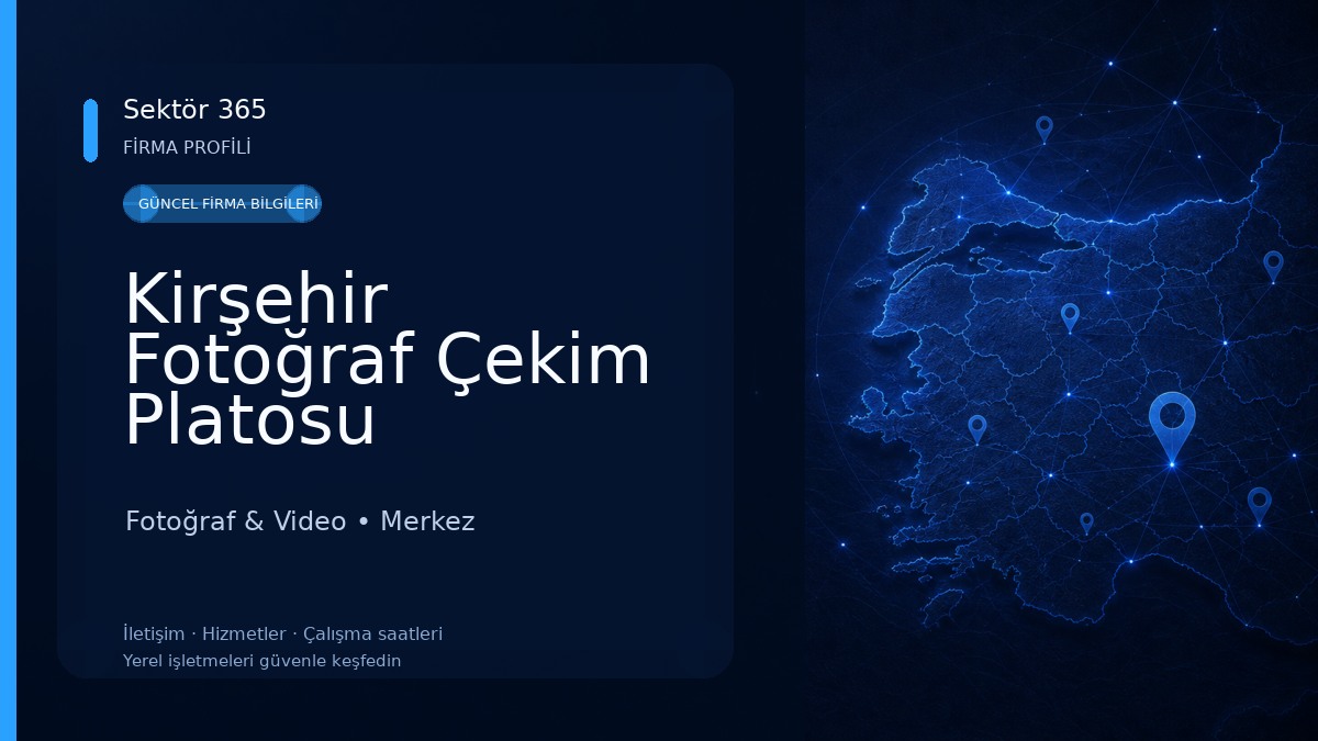 Kirşehir Fotoğraf Çekim Platosu 