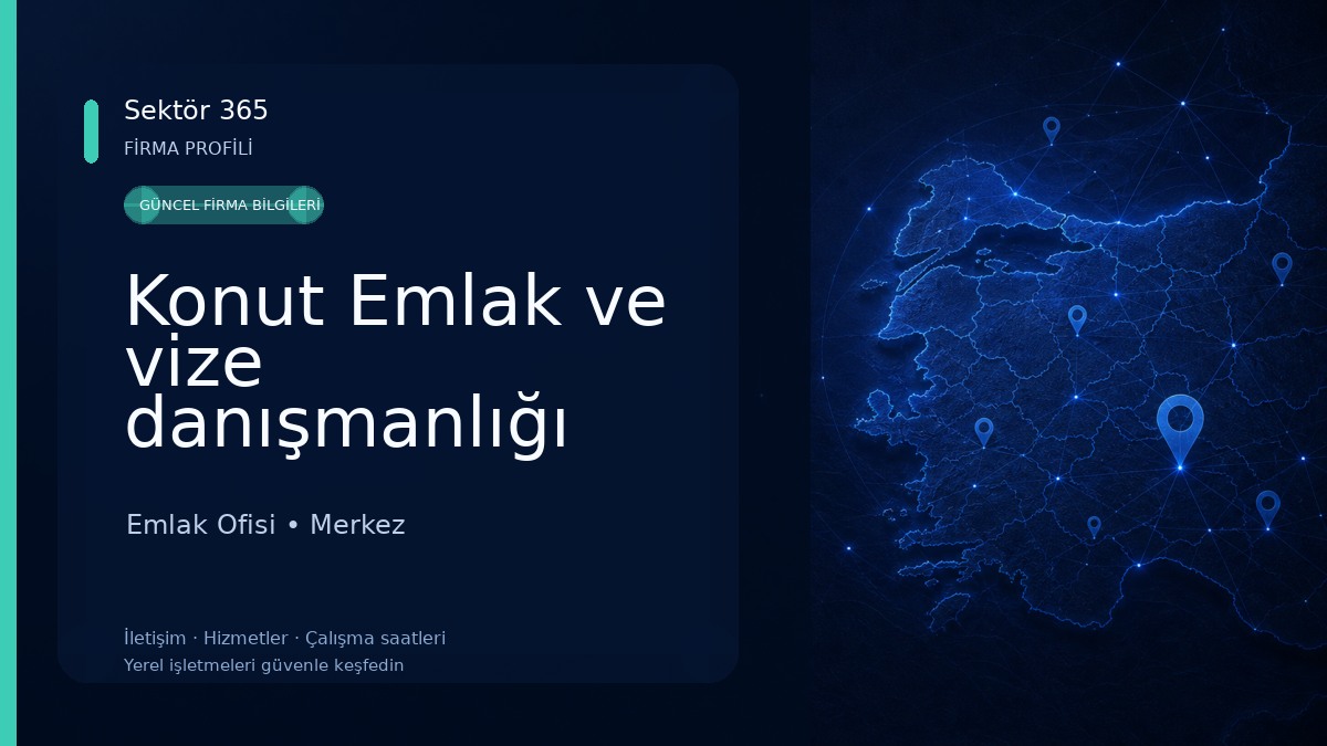 Konut Emlak ve vize danışmanlığı Emlak Ofisi