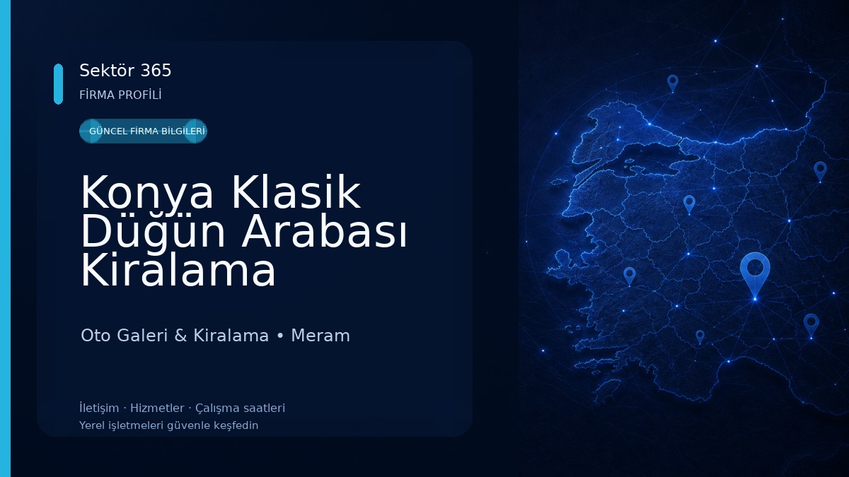 Konya Klasik Düğün Arabası Kiralama 