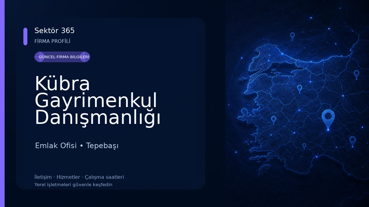 Kübra Gayrimenkul Danışmanlığı Profesyonel Yöneticilik Hizmetleri